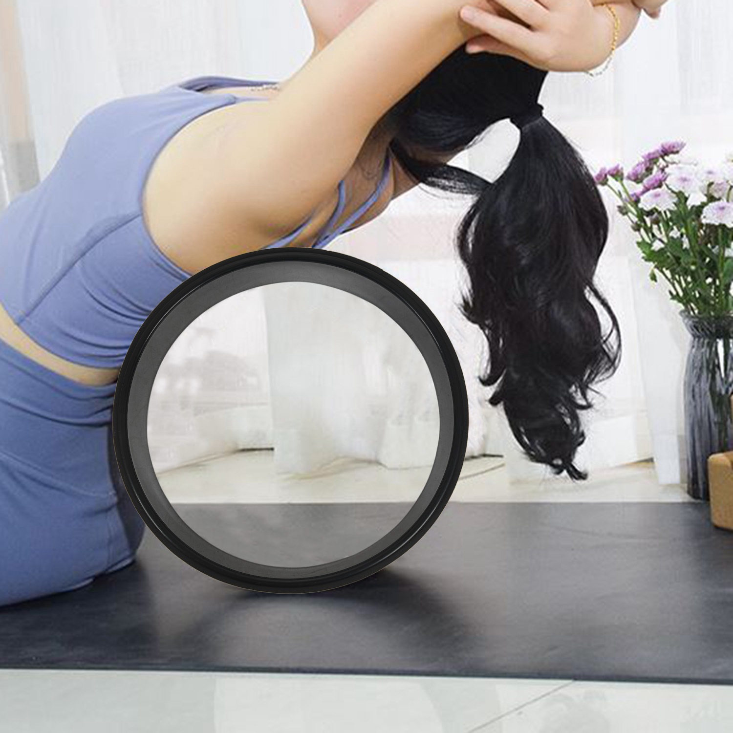 Pilates Yoga Circle - ABMV-Wood Yoga Wheel Pilates และ Buddha