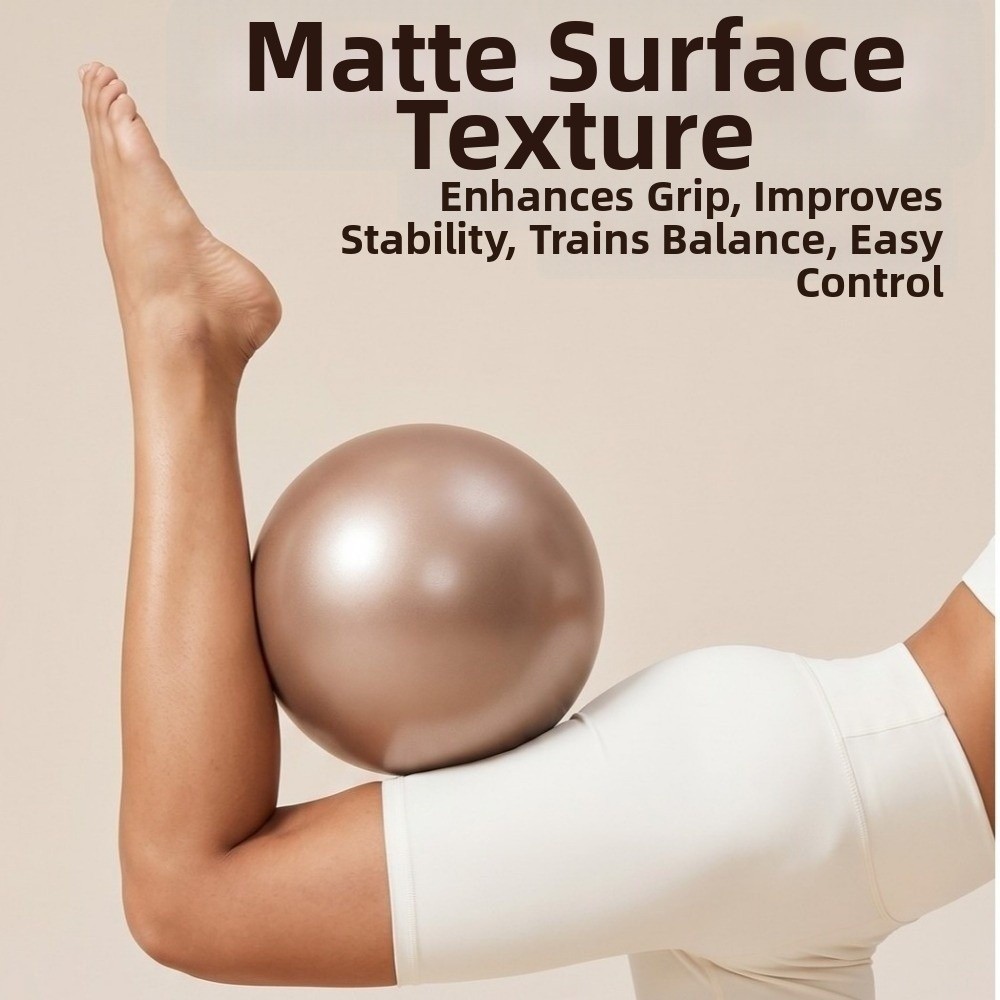 Pilates Toning Ball - ลูกบอลโยคะขนาด 22 ซม. สำหรับใช้ในบ้าน ลูกบอลพิลาทิสเนื้อนุ่ม หนา