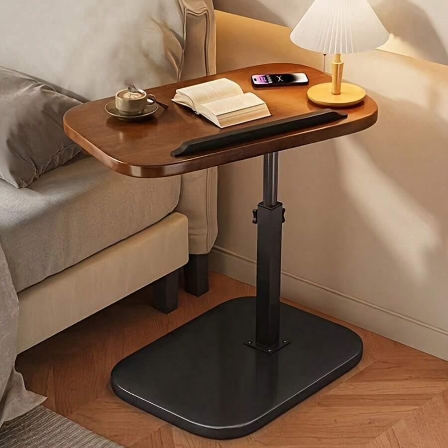 Inversion Table Fold - โต๊ะวางแล็ปท็อป, โต๊ะข้างแบบพกพาและปรับระดับได้/โต๊ะพับ เหมาะสำหรับโต๊ะทำงานที่บ้าน, โต๊ะกาแฟ และโซฟาข้างเตียง