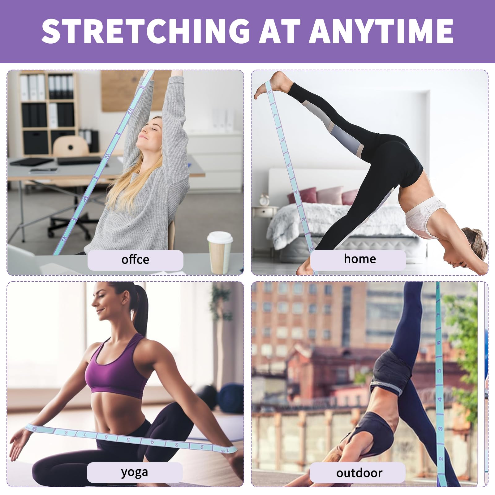 สายรัดออกกำลังกายแบบยืดหยุ่นสำ - Pilates Yoga For Beginners บทวิจารณ์และราคา