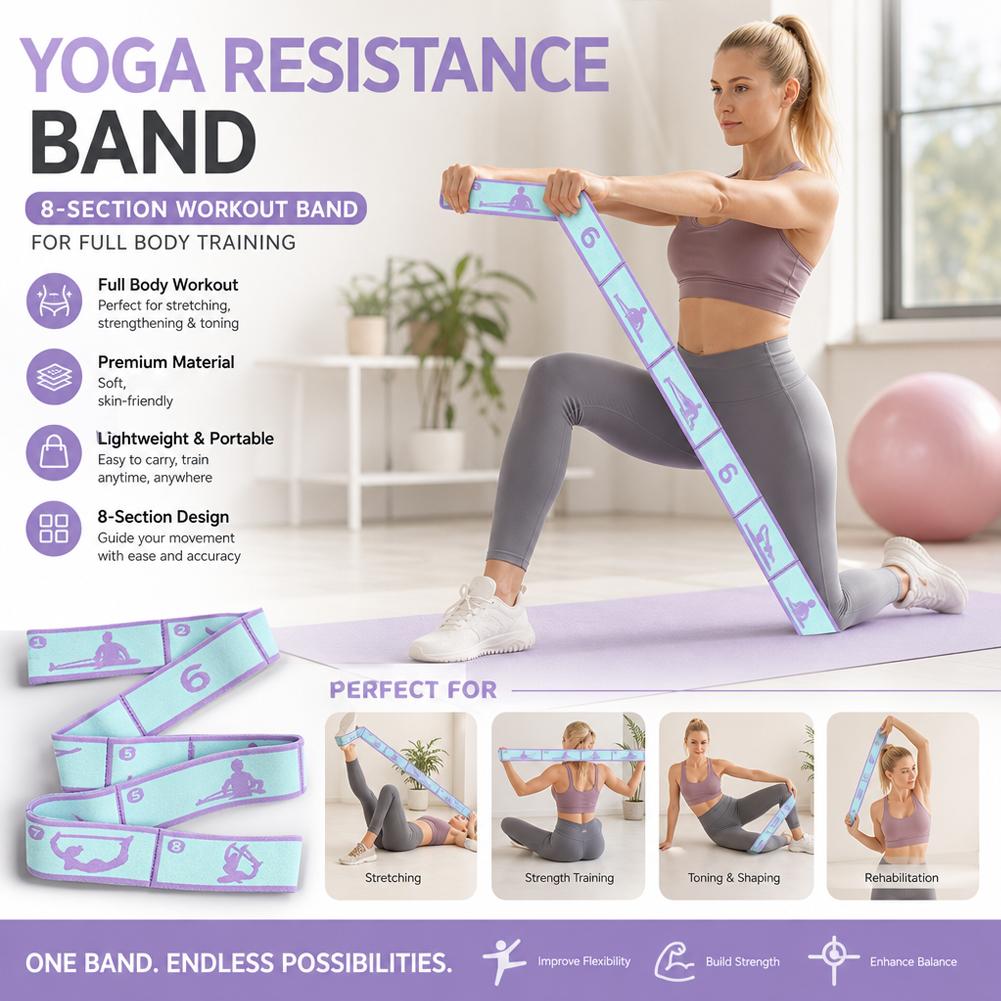สายรัดยืดหยุ่นสำหรับโยคะ สายรั - Pilates Yoga For Beginners บทวิจารณ์และราคา