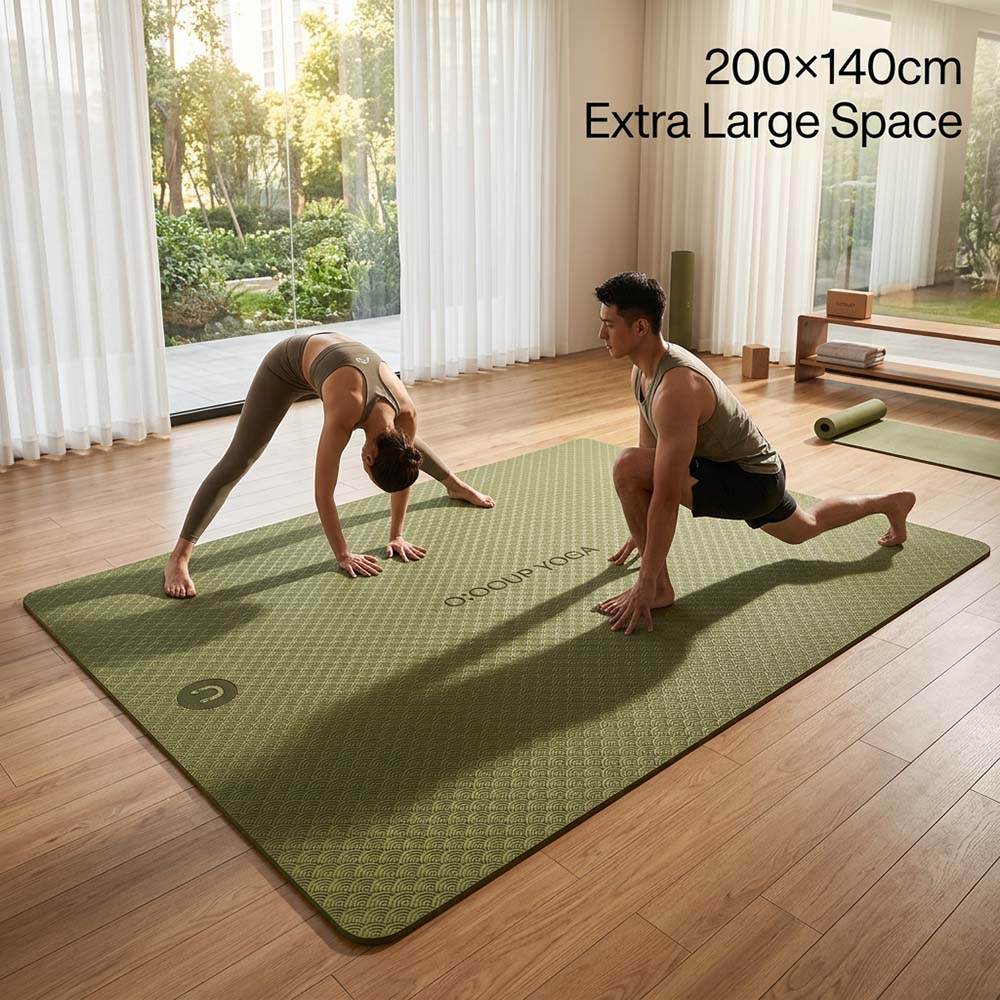 เสื่อโยคะขนาดใหญ่พิเศษแบบสองชั - Pilates Yoga For Beginners บทวิจารณ์และราคา