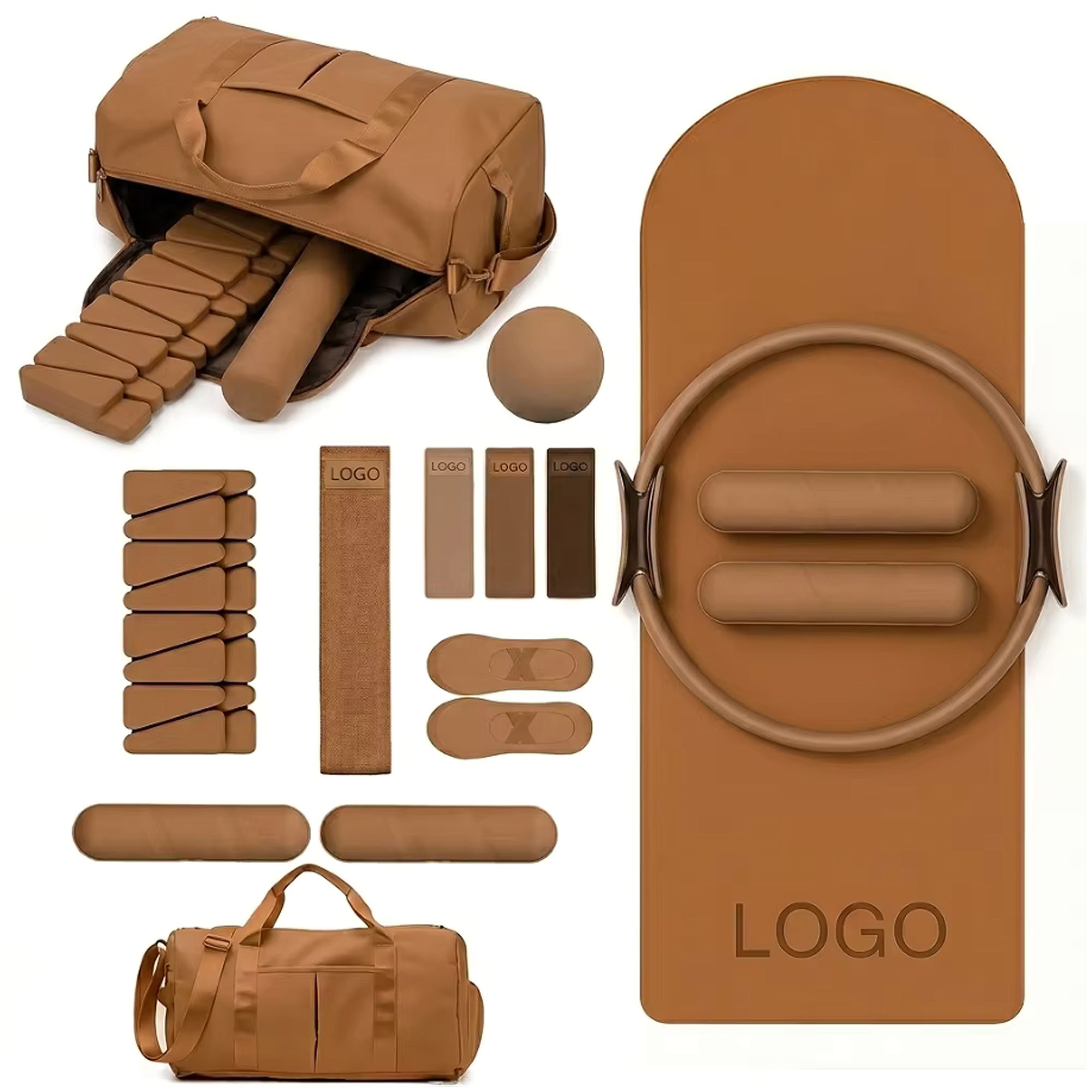 ชุดอุปกรณ์ออกกำลังกายพร้อมโลโก - Pilates Yoga Circle บทวิจารณ์และราคา