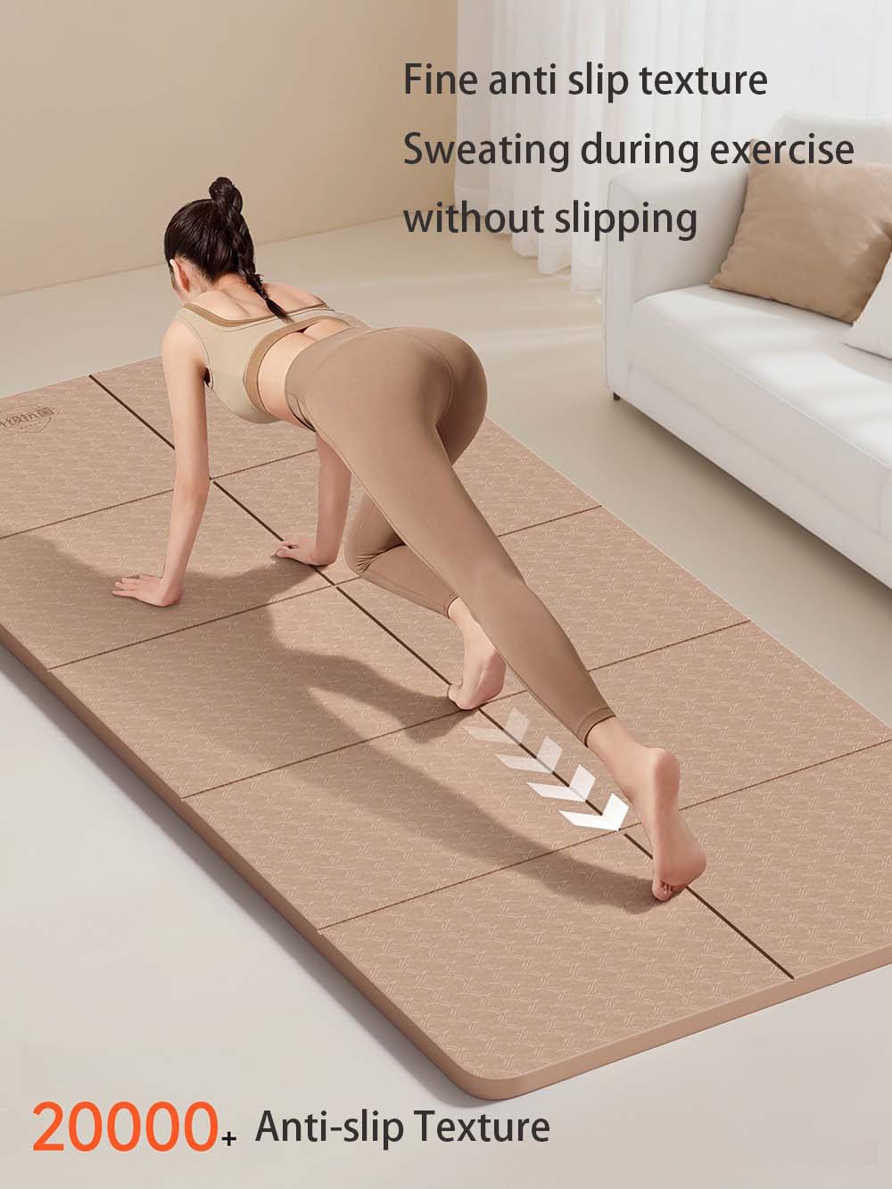 เสื่อโยคะแบบพับได้เสื่อพิลาทิส - Pilates Yoga For Beginners บทวิจารณ์และราคา