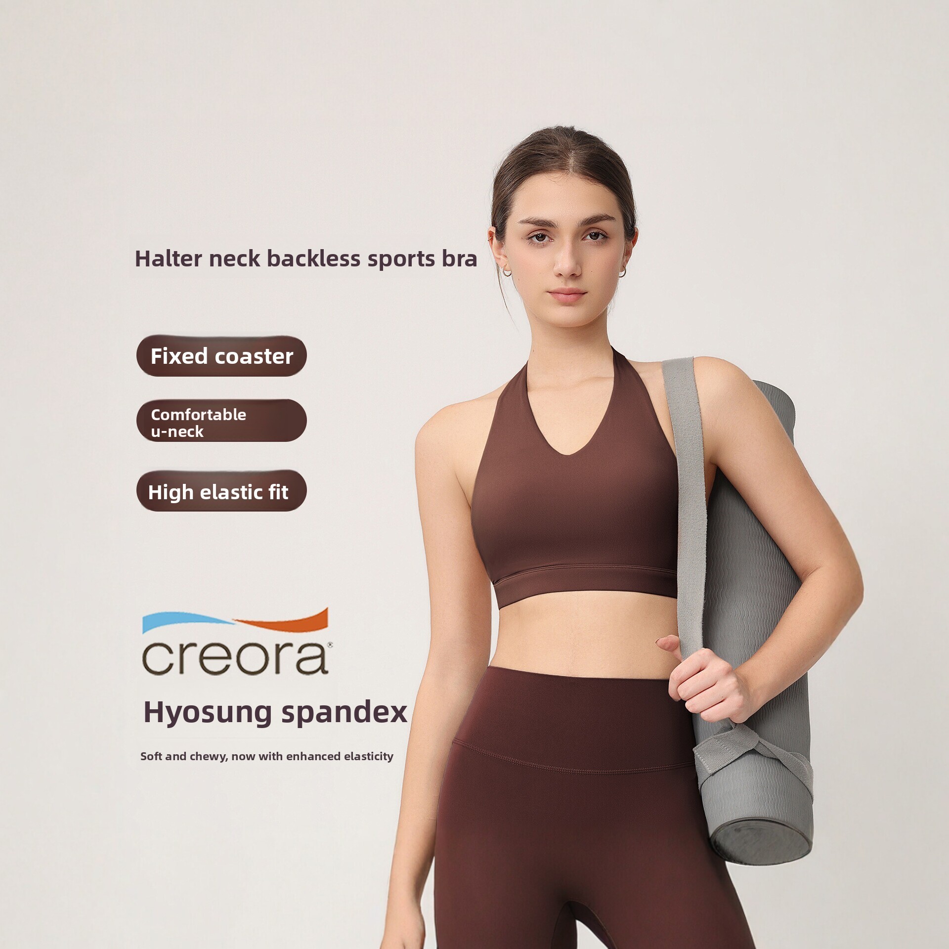 สปอร์ตบราแบบฮอลเตอร์สำหรับผู้ห - Pilates Yoga Exercises บทวิจารณ์และราคา