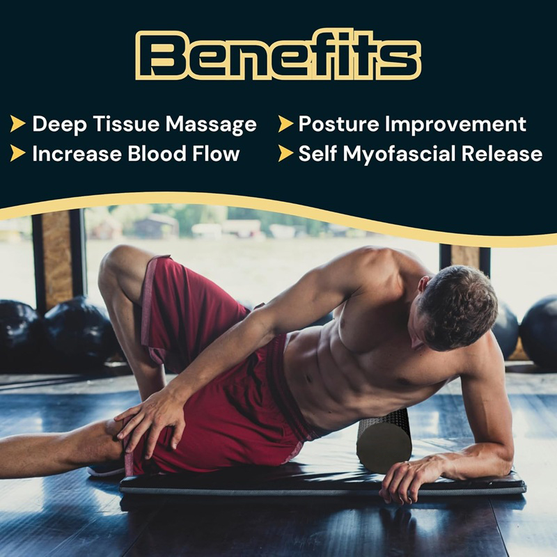 โฟมโรลเลอร์โยคะ EVA ความหนาแน่ - Pilates Yoga Exercises บทวิจารณ์และราคา