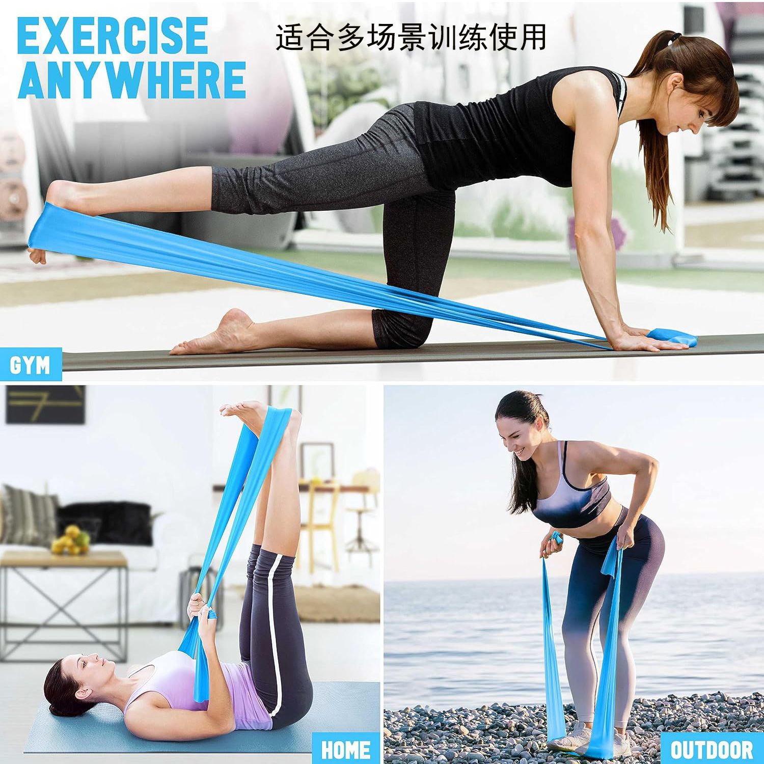 สายยางยืดโยคะแบบพกพา สายยางยืด - Pilates Yoga Circle บทวิจารณ์และราคา